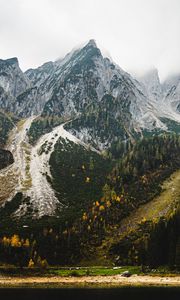 Preview wallpaper mountains, slope, landscape, nature, trees, autumn