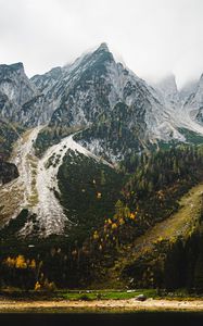 Preview wallpaper mountains, slope, landscape, nature, trees, autumn