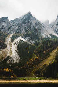 Preview wallpaper mountains, slope, landscape, nature, trees, autumn