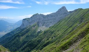 Preview wallpaper mountains, slope, landscape, nature, view