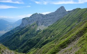 Preview wallpaper mountains, slope, landscape, nature, view