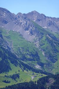 Preview wallpaper mountains, slope, path, trees