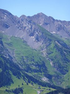 Preview wallpaper mountains, slope, path, trees