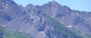 Preview wallpaper mountains, slope, path, trees