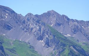 Preview wallpaper mountains, slope, path, trees