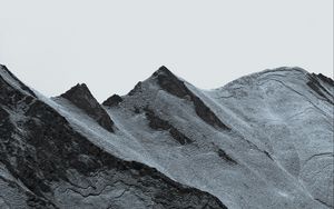 Preview wallpaper mountains, slope, peaks, sky