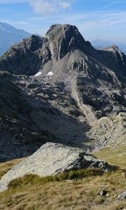 Preview wallpaper mountains, slope, relief, stones, landscape