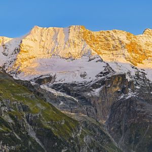 Preview wallpaper mountains, slope, snow, nature