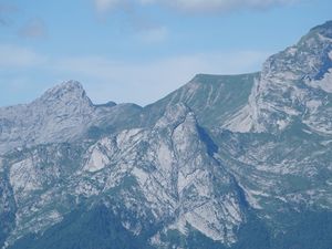 Preview wallpaper mountains, slope, trees, nature, relief