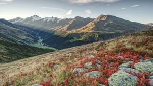 Preview wallpaper mountains, slope, valley