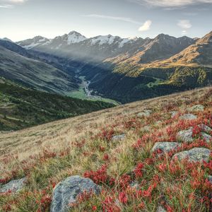 Preview wallpaper mountains, slope, valley