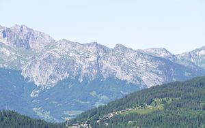 Preview wallpaper mountains, slope, valley, trail