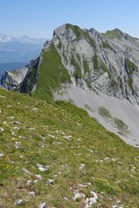 Preview wallpaper mountains, slopes, grass, nature