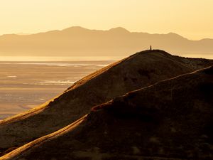 Preview wallpaper mountains, slopes, silhouettes, nature