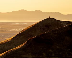 Preview wallpaper mountains, slopes, silhouettes, nature