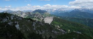 Preview wallpaper mountains, slopes, trees, nature