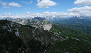 Preview wallpaper mountains, slopes, trees, nature