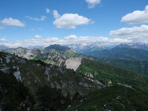 Preview wallpaper mountains, slopes, trees, nature