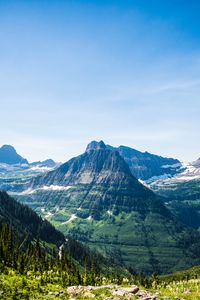 Preview wallpaper mountains, slopes, valley, trees