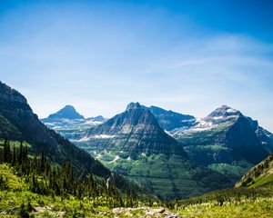 Preview wallpaper mountains, slopes, valley, trees