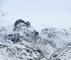 Preview wallpaper mountains, snow, canyon, ice, relief