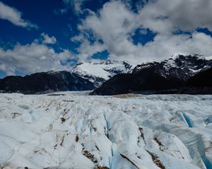 Preview wallpaper mountains, snow, ice, landscape, mountain range, peaks