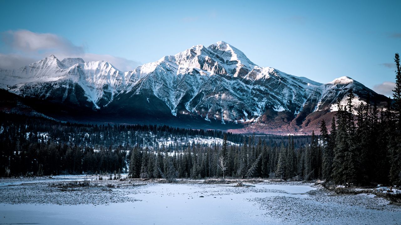 Wallpaper mountains, snow, landscape, winter