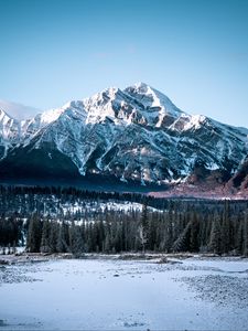 Preview wallpaper mountains, snow, landscape, winter