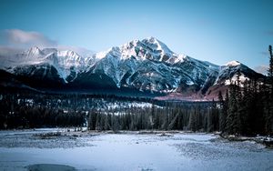 Preview wallpaper mountains, snow, landscape, winter