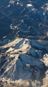 Preview wallpaper mountains, snow, landscape, relief