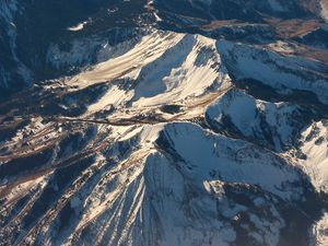 Preview wallpaper mountains, snow, landscape, relief