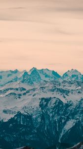 Preview wallpaper mountains, snow, mountain range, nature, landscape