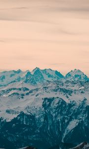 Preview wallpaper mountains, snow, mountain range, nature, landscape