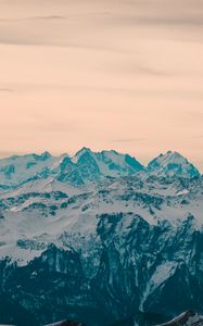 Preview wallpaper mountains, snow, mountain range, nature, landscape