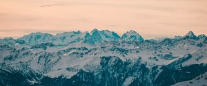 Preview wallpaper mountains, snow, mountain range, nature, landscape