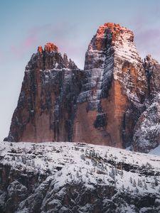 Preview wallpaper mountains, snow, nature, landscape