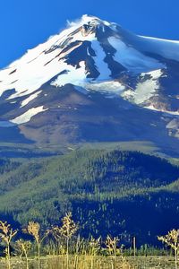 Preview wallpaper mountains, snow, peak, landscape, nature, hills