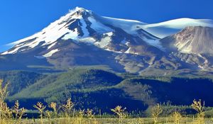 Preview wallpaper mountains, snow, peak, landscape, nature, hills