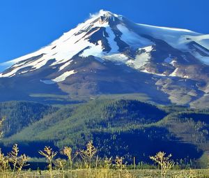 Preview wallpaper mountains, snow, peak, landscape, nature, hills