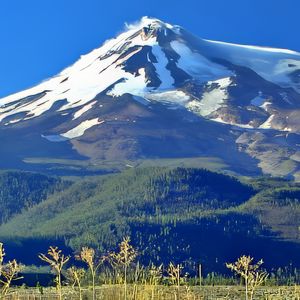 Preview wallpaper mountains, snow, peak, landscape, nature, hills