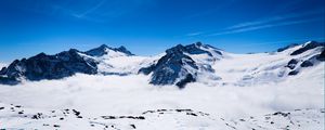 Preview wallpaper mountains, snow, peak, snowy, landscape