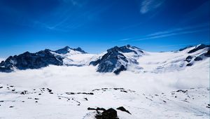 Preview wallpaper mountains, snow, peak, snowy, landscape