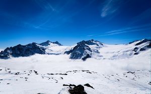 Preview wallpaper mountains, snow, peak, snowy, landscape