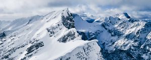 Preview wallpaper mountains, snow, peak, winter, landscape