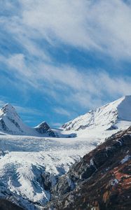 Preview wallpaper mountains, snow, peaks, landscape