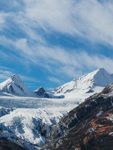 Preview wallpaper mountains, snow, peaks, landscape