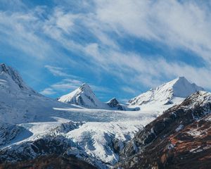 Preview wallpaper mountains, snow, peaks, landscape
