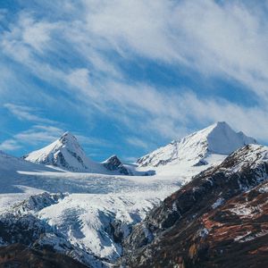 Preview wallpaper mountains, snow, peaks, landscape