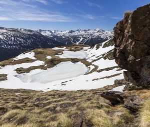 Preview wallpaper mountains, snow, peaks, landscape, nature