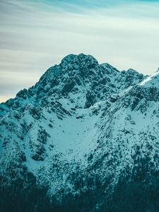 Preview wallpaper mountains, snow, peaks, slopes